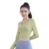 跃牌【瑜堂系列】聚衣堂交叉美背瑜伽服免穿文胸运动上衣显瘦健身瑜伽长袖女JYMC013 商品缩略图4