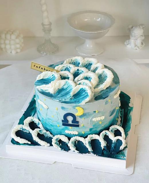 蓝色海洋蛋糕（下单现做，根据排单3-4小时左右） 商品图0