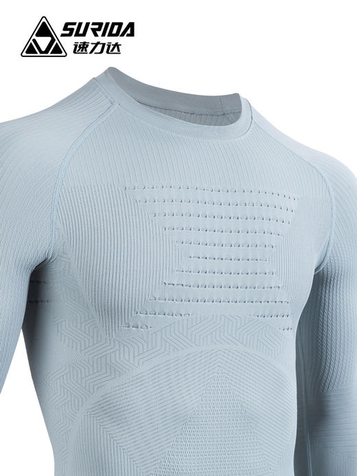 速力达远峰多功能压缩长袖滑雪跑步健身服户外骑行保暖速干排汗衣 商品图1