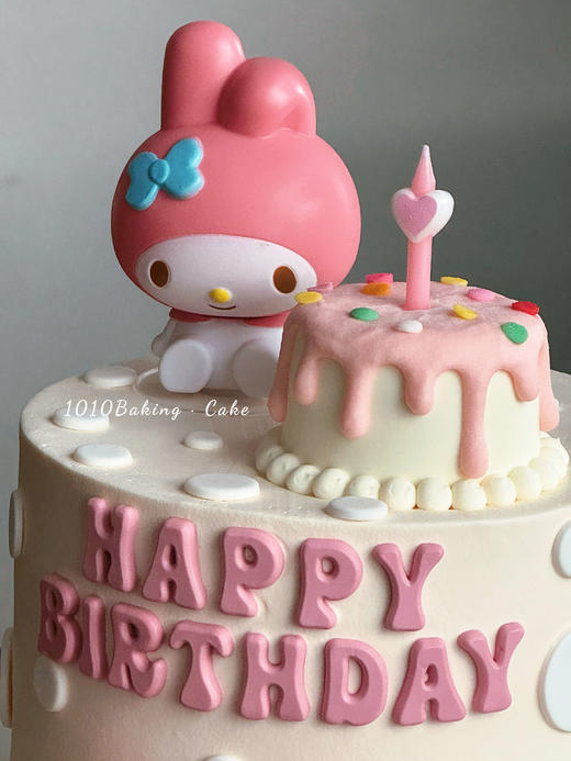 「美乐蒂·蝴蝶结」翻糖巧克力·100%动物奶油（附图6寸加高·提前4天预订） 商品图3