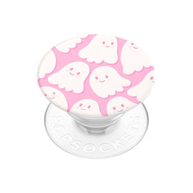 1【魔女奇妙夜】草莓幽灵 POPGRIP泡泡骚手机粘贴式支架 Graphic平面系列 粉色 万圣节 拼贴