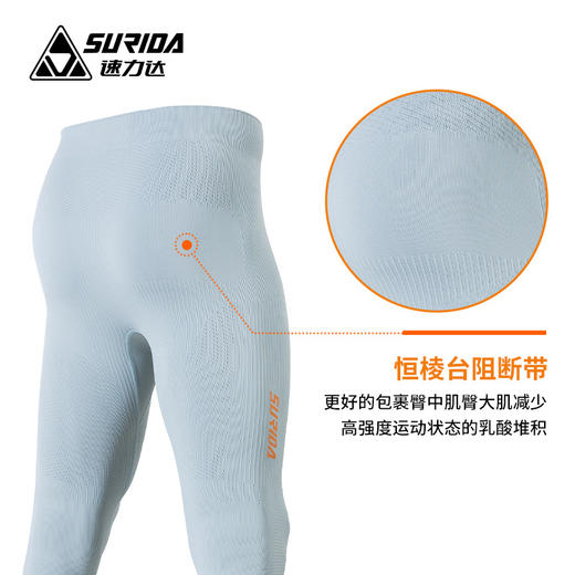 速力达远峰多功能长裤户外跑步滑雪骑行健身压缩保暖速干透气秋冬 商品图2