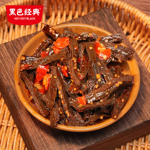 【限时9.9】黑色经典长沙魔芋干香辣麻辣100g/袋 商品图4