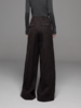 LIYIHAN 24秋腰部打褶刺绣阔腿西装裤垂感廓形休闲裤子宽松设计感 商品缩略图4