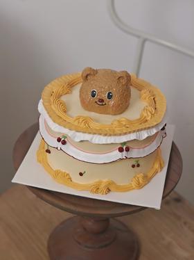 黄油小熊定制款蛋糕（口味多选一）