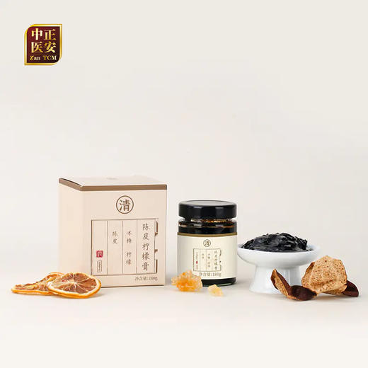 正安国货 陈皮柠檬膏 十年陈皮 道地草本熬制 咽喉清润舒爽 即冲即饮的柠檬膏 180g/罐 商品图0