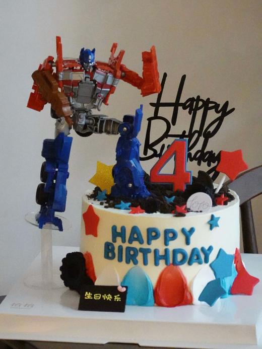 「变形金刚·公仔版」100%动物奶油（附图6寸·提前4天预订） 商品图2