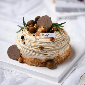 坚果栗子口味蛋糕