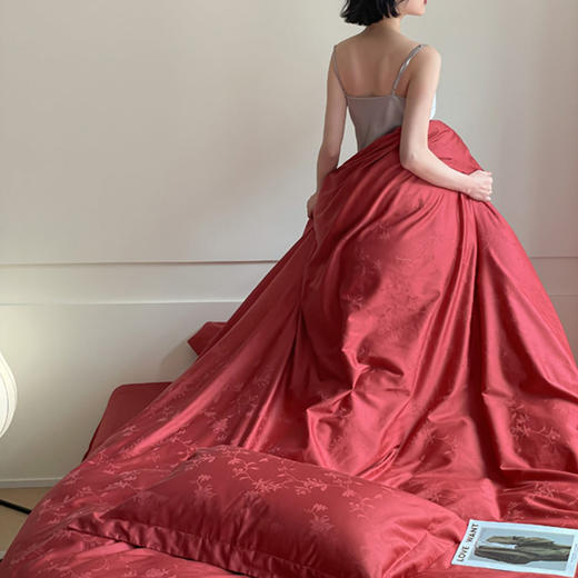 【品牌直发】加倍生活 全棉60s大提花四件套 AB双版 高密轻奢 流金岁月 品质生活 商品图6