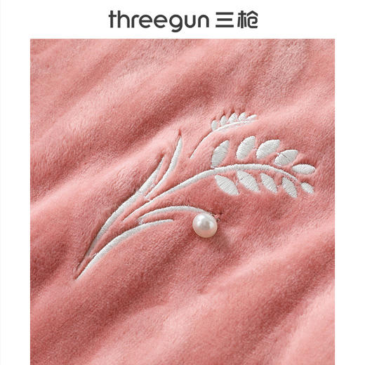 【社群专享】Threegun三枪 【法兰绒】圆领长袖女家居套-82188D011 商品图5