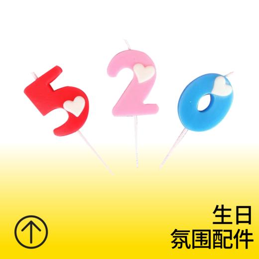 彩色数字蜡烛 商品图0