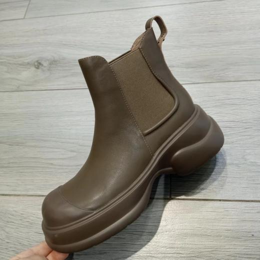 西村名物2024年冬季新款舒适厚底防滑切尔西靴时尚短靴X23DS46581 商品图3