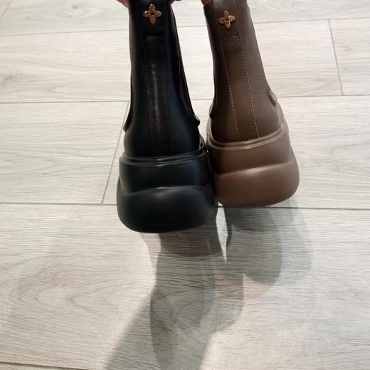 西村名物2024年冬季新款舒适厚底防滑切尔西靴时尚短靴X23DS46581 商品图4