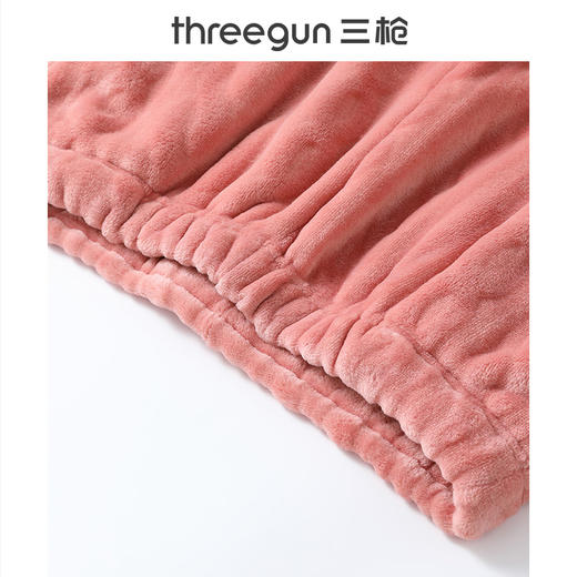 【社群专享】Threegun三枪 【法兰绒】圆领长袖女家居套-82188D011 商品图8