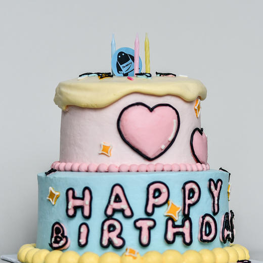 双层卡通奶油蛋糕 商品图0