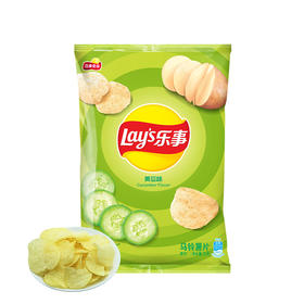 乐事薯片70g黄瓜味经典原切土豆片网红零食