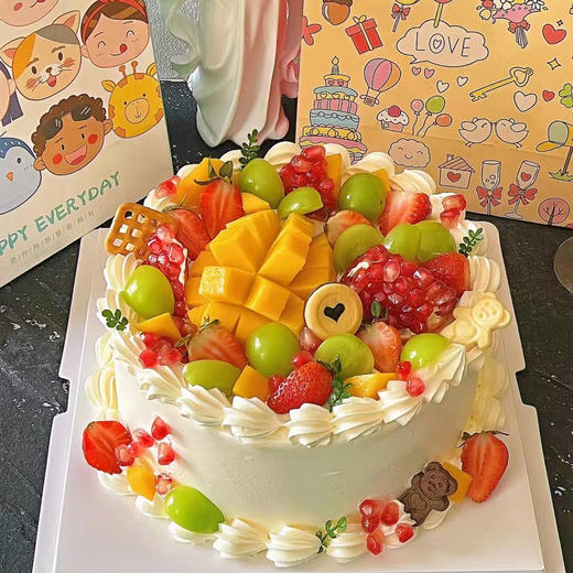【水果缤纷】简约水果蛋糕/生日蛋糕 商品图0