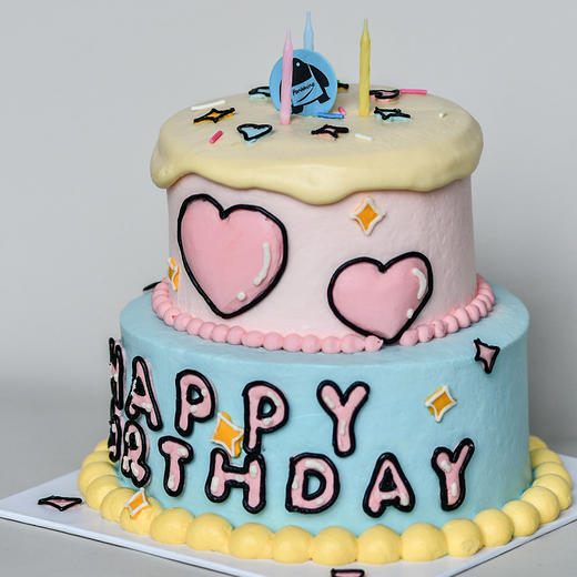 双层卡通奶油蛋糕 商品图2