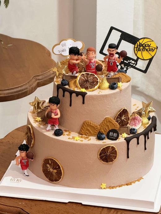 「灌篮高手·樱木花道·流川枫」篮球主题·100%动物奶油（附图6+10寸双层·提前12小时预订） 商品图0