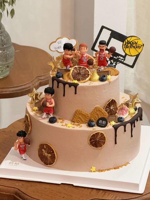 「灌篮高手·樱木花道·流川枫」篮球主题·100%动物奶油（附图6+10寸双层·提前12小时预订） 商品图1