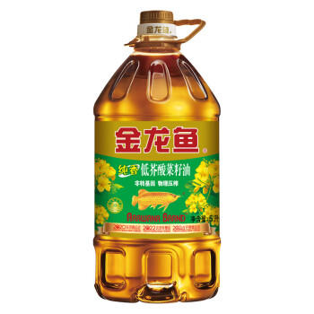金龙鱼 食用油 非转基因 物理压榨 纯香低芥酸菜籽油5L /粮油调味 /食用油 /菜籽油 商品图4