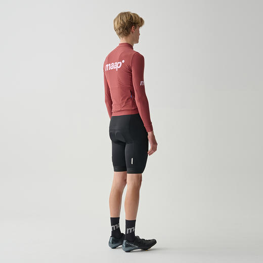MAAP 男士 Training Thermal LS Jersey 砖红色 加绒长袖骑行服 商品图1