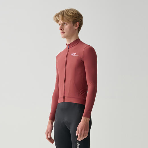 MAAP 男士 Training Thermal LS Jersey 砖红色 加绒长袖骑行服 商品图0