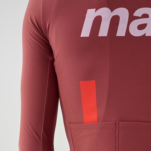 MAAP 男士 Training Thermal LS Jersey 砖红色 加绒长袖骑行服 商品图3