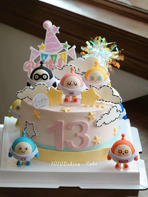 「蛋仔派对·粉系」岁数可改·翻糖巧克力·100%动物奶油（附图6寸·提前3天预订） 商品图0