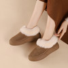 西村名物2024年冬季新款厚底防滑系带舒适保暖低帮毛毛鞋T24DM47051 商品缩略图2