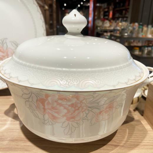 【清仓特惠3折，仅2套，非质量不退换，无货退款】品物攸宜国色牡丹50头10人用骨质瓷餐具【不支持补差，非质量问题不退不换】S 商品图1