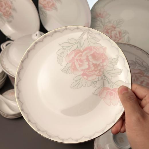【清仓特惠3折，仅2套，非质量不退换，无货退款】品物攸宜国色牡丹50头10人用骨质瓷餐具【不支持补差，非质量问题不退不换】S 商品图4