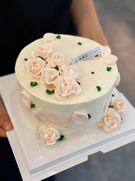 蛋糕定制—复古奶霜花 商品图0