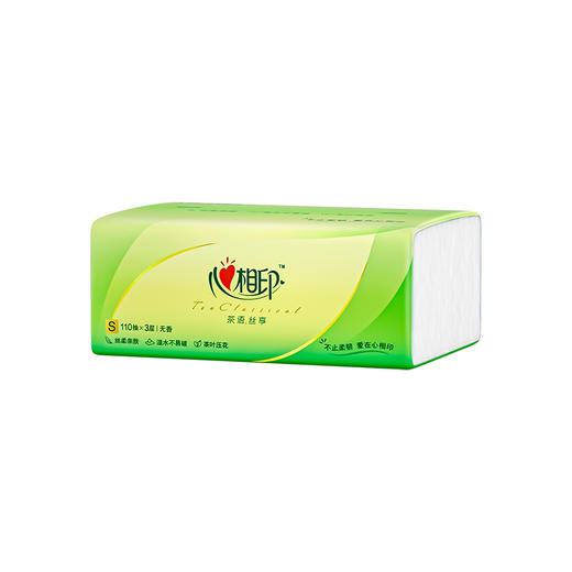 心相印 纸巾 6DT15110(包装)茶语丝享系列6包110抽三层塑料纸面巾 商品图3