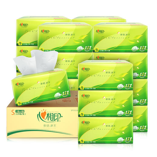 心相印 纸巾 DT15120（箱装）茶语抽纸120抽20包装 商品图5