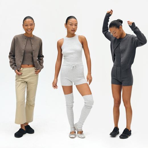 oneup针织羊毛两件上衣套装 商品图7