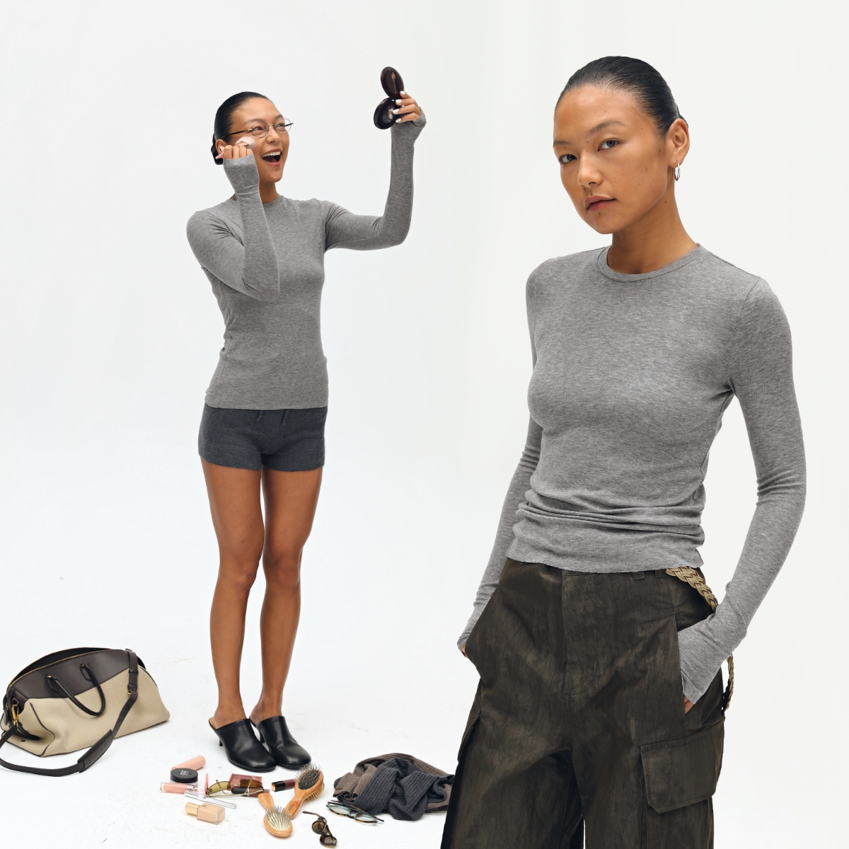 oneup基础羊毛打底衫