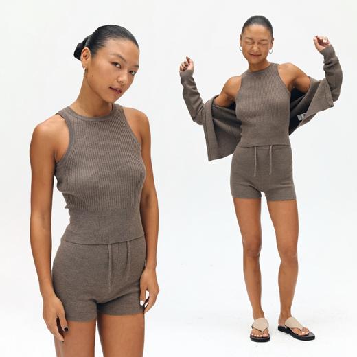 oneup针织羊毛两件上衣套装 商品图4