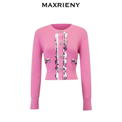 玛克门店发货：MAXRIENYKitty粉小香套头针织毛衫(货号:MC88JA842) 商品图3