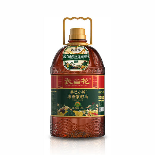 【湖北安舜食品公司】武当花秦巴小榨浓香菜籽油 5L/壶 商品图3