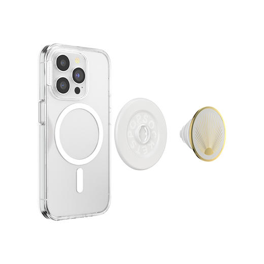 1【古城密语】日芒星·MagSafe圆啪嗒 MAGSAFE磁吸手机支架 Round圆啪嗒系列 白色 日月星 商品图2