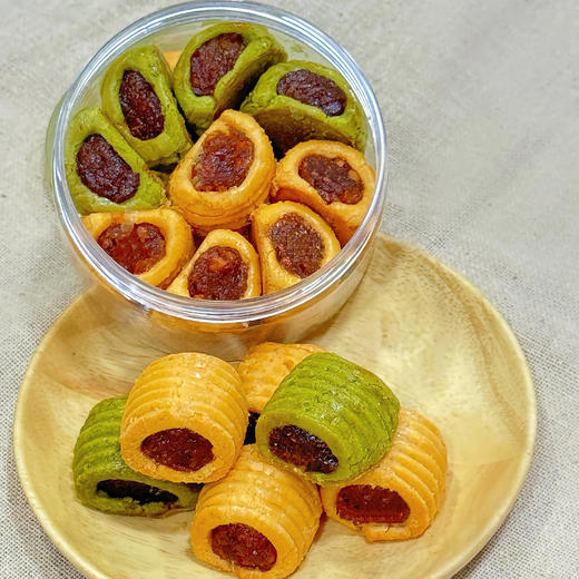 【4月7日开始陆续发货】【斑斓金芝袖珍手工凤梨卷】137g 精致便携小包装｜热带斑斓清香 × 芝香浓郁 x 凤梨酸甜｜层次丰富 回味悠长｜ 一人食/下午茶点/办公分享零食 -默认不配手提袋 商品图2