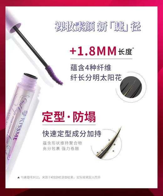 KISSME 奇士美 花盈美蔻 精巧卷翘 定型睫毛底膏 01蓝灰色 4.5g【保质期：2027年2月7日】 商品图3