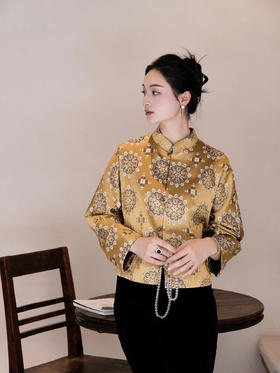 瑕疵|盛唐婧| 新中式团圆宋锦对襟外套[特价品]