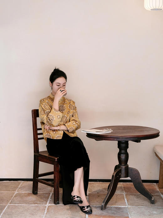 瑕疵|盛唐婧| 新中式团圆宋锦对襟外套[特价品] 商品图4