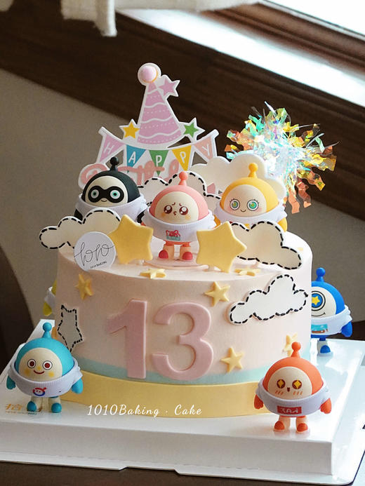 「蛋仔派对·粉系」岁数可改·翻糖巧克力·100%动物奶油（附图6寸·提前3天预订） 商品图3