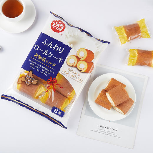 星七 牛奶奶油味 夹心蛋糕卷 136g/袋 商品图1