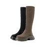 西村名物2024年冬季新款超轻舒适厚底过膝长靴X24DQ46681 商品缩略图0