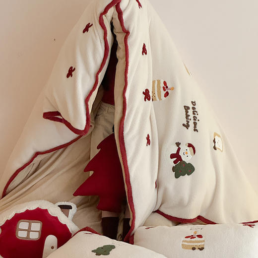 【换季出清】自然醒仿生羊毛绒牛奶绒四件套可爱圣诞人冬季加厚少女心被套珊瑚绒床上用品MT 商品图10