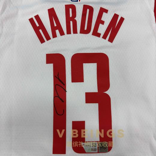 收藏系列 哈登 火箭队13号白色亲笔签名球衣 商品图2